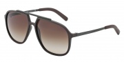 Dolce & Gabbana DG6088 Sunglasses Sunglasses - 265213 Brown Rubber / Brown Gradient