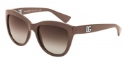 Dolce & Gabbana DG6087 Sunglasses Sunglasses - 267913 Matte Opal Brown / Brown Gradient