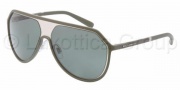 Dolce & Gabbana DG6084 Sunglasses Sunglasses - 277771 Green Rubber / Grey Green