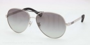 Coach HC7019 Sunglasses Elaina Sunglasses - 901511 Silver / Black / Grey Gradient
