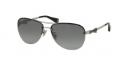 Coach HC7031 Sunglasses Britany Sunglasses - 901511 Silver / Black / Grey Gradient