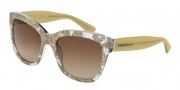 Dolce & Gabbana DG4226 Sunglasses Sunglasses - 285113 Gold Lace / Brown Gradient