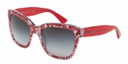 Dolce & Gabbana DG4226 Sunglasses Sunglasses - 28528G Red Lace / Grey Gradient