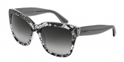 Dolce & Gabbana DG4226 Sunglasses Sunglasses - 28548G Black Lace / Grey Gradient