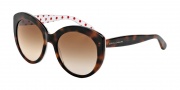 Dolce & Gabbana DG4227 Sunglasses Sunglasses - 287213 Havana White / Brown Gradient