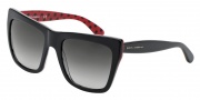 Dolce & Gabbana DG4228 Sunglasses Sunglasses - 28718G Black Red / Grey Gradient