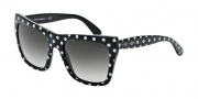 Dolce & Gabbana DG4228 Sunglasses Sunglasses - 28748G Top White Black / Grey Gradient
