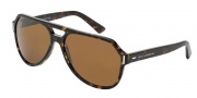 Dolce & Gabbana DG4224 Sunglasses Sunglasses - 282183 Brushed Havana / Polarized Brown