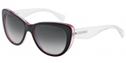 Dolce & Gabbana DG4221 Sunglasses Sunglasses - 27948G Black Fuxia / Crystal / Grey Gradient