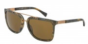 Dolce & Gabbana DG4219 Sunglasses Sunglasses - 280173 Matte Green / Brown