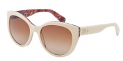 Dolce & Gabbana DG4217 Sunglasses Sunglasses - 279313 Top Beige on Mosaic / Brown Gradient