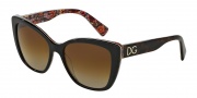 Dolce & Gabbana DG4216 Sunglasses Sunglasses - 2790T5 Top Havana on Mosaic / Polarized Brown Gradient