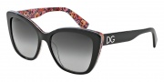 Dolce & Gabbana DG4216 Sunglasses Sunglasses - 27898G Top Black on Mosaic / Grey Gradient