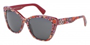 Dolce & Gabbana DG4216 Sunglasses Sunglasses - 279187 Top Mosaic on Red / Grey