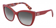 Dolce & Gabbana DG4216 Sunglasses Sunglasses - 27928G Top Red on Mosaic / Grey Gradient