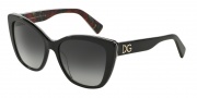 Dolce & Gabbana DG4216 Sunglasses Sunglasses - 29408G Black on Printing Roses / Grey Gradient