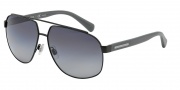 Dolce & Gabbana DG2138 Sunglasses Sunglasses - 1247T3 Matte Black / Polarized Grey Gradient