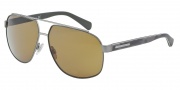 Dolce & Gabbana DG2138 Sunglasses Sunglasses - 124573 Matte Gunmetal / Brown