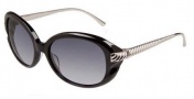 David Yurman DY113 Waverly Sunglasses Sunglasses - 01S Black With Silver / Smoke Gradient Lens