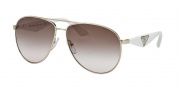 Prada PR 53QS Sunglasses Sunglasses - ZVN0A6 Pale Gold / Brown Gradient