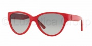 DKNY DY4112 Sunglasses Sunglasses - 363411 Top Red on Transparent Red / Grey Gradient