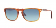 Persol PO3059S Sunglasses Sunglasses - 96/53 Light Havana / Polarized Gradient Blue