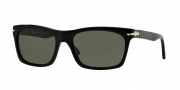 Persol PO3062S Sunglasses Sunglasses - 95/58 Black / Crystal Green Polarized