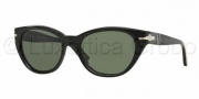 Persol PO3064S Sunglasses Sunglasses - 901431 Black / Crystal Green