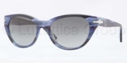 Persol PO3064S Sunglasses Sunglasses - 901771 Striped Blue / Gradient Grey