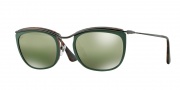 Persol PO3081S Sunglasses Sunglasses - 1007O8 Top Green / Matte Havana / Green Mirror Gold