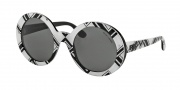 Ralph Lauren RL8126 Sunglasses Sunglasses - 548487 Green Black on White  / Grey