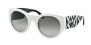 Ralph Lauren RL8124 Sunglasses Sunglasses - 548211 White / Gradient Grey