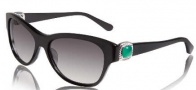 David Yurman DY082 Albion Sunglasses Sunglasses - 01SS/GO Black with Sterling Silver/Green Onyx/Grey Gradient
