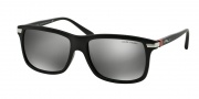 Polo PH4084 Sunglasses Sunglasses - 52846G Matte Black / Grey Silver Mirror