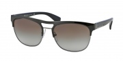 Prada PR 52QS Sunglasses Sunglasses - 5L34M1 Brushed Black / Green Gradient