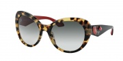 Prada PR 26QS Sunglasses Sunglasses - 7S31X1 Ivory / Brown Gradient