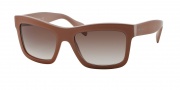Prada PR 25QS Sunglasses Sunglasses - TFK3G0 Matte Opal Pink / Light Brown Gradient