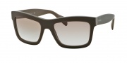 Prada PR 25QS Sunglasses Sunglasses - TFV3E0 Matte Opal Beige / Clear Gradient Brown