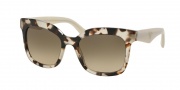 Prada PR 24QS Sunglasses Sunglasses - UAO3D0 Spotted Opal Brown / Light Brown Grad Light Grey