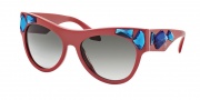 Prada PR 22QS Sunglasses Sunglasses - SMN0A7 Red / Grey Gradient