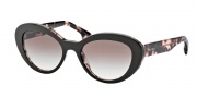 Prada PR 15QS Sunglasses Sunglasses - ROL0A6 Top Brown / Pink Havana / Brown Gradient