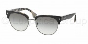 Prada PR 08QS Sunglasses Sunglasses - ROK0A7 Top Black / White Havana / Grey Gradient