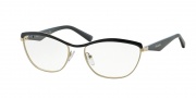 Prada PR 55RV Eyeglasses Eyeglasses - QE31O1 Black / Pale Gold