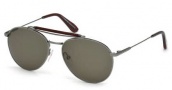Tom Ford FT0338 Sunglasses Colin Sunglasses - 09N Matte Gunmetal / Green