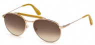 Tom Ford FT0338 Sunglasses Colin Sunglasses - 28F Shiny Rose Gold / Brown Gradient