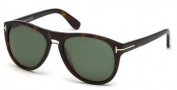 Tom Ford FT9347 Sunglasses Sunglasses - 56R Havana / Green Polarized
