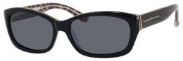 Kate Spade Ginnie /P/S Sunglasses Sunglasses - X30P Black / Giraffe (RA gray polarized lens)