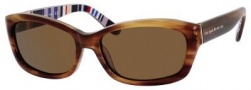 Kate Spade Ginnie /P/S Sunglasses Sunglasses - JSFP Brown Striped (VW brown polarized lens)