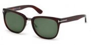 Tom Ford FT0290 Sunglasses Rock Sunglasses - 52N Dark Havana / Green