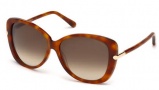 Tom Ford FT0324 Sunglasses Linda Sunglasses - 56F Havana / Brown Gradient